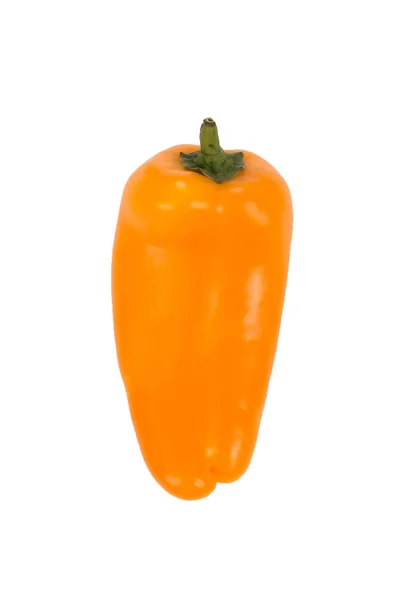 在白色分离背景上的活泼的迷你黄色辣椒 新鲜蔬菜 — 图库照片