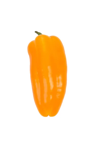 在白色分离背景上的活泼的迷你黄色辣椒 新鲜蔬菜 — 图库照片