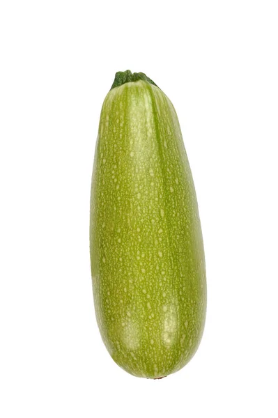 Zucchini, ovanifrån, isolerad på vit bakgrund. — Stockfoto