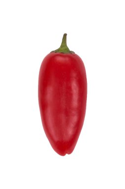 Ovely mini kırmızı biber beyaz arka plan yalıtmak. Taze sebze