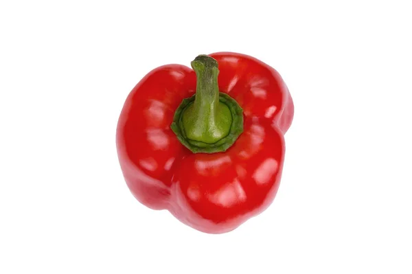 赤ピーマンは白い背景に分離されました 度の角度で表示します 新鮮な野菜 — ストック写真
