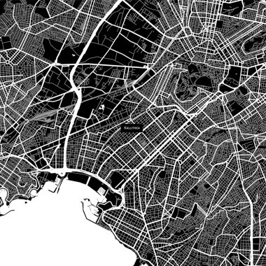 Alan Kallithea, Yunanistan Haritası. Koyu arka plan versiyonu Infographic ve projeleri pazarlama için. 
