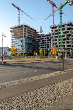 İnşaat site berlin portre biçimi kopya alanı ile