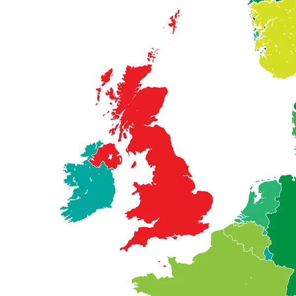 Brexit Amerika Birleşik Devletleri Haritası Duvar Sanatı Pazarlama Kare Biçiminde — Stok Vektör