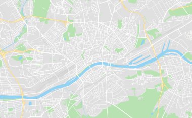 Frankfurt, Almanya şehir sokak haritası