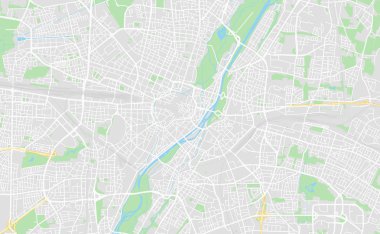 Münih, Almanya şehir sokak haritası