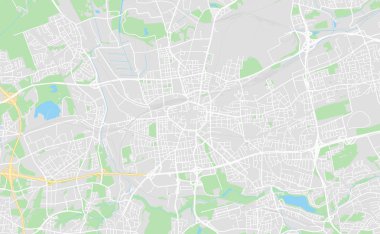 Dortmund, Almanya şehir sokak haritası