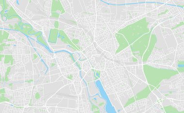 Hanover, Almanya şehir sokak haritası