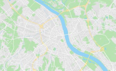 Bonn, Almanya şehir sokak haritası