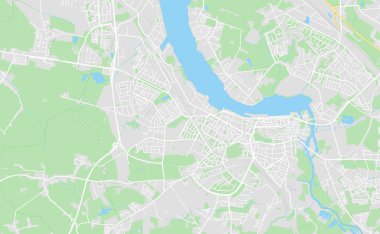 Rostock, Almanya şehir sokak haritası