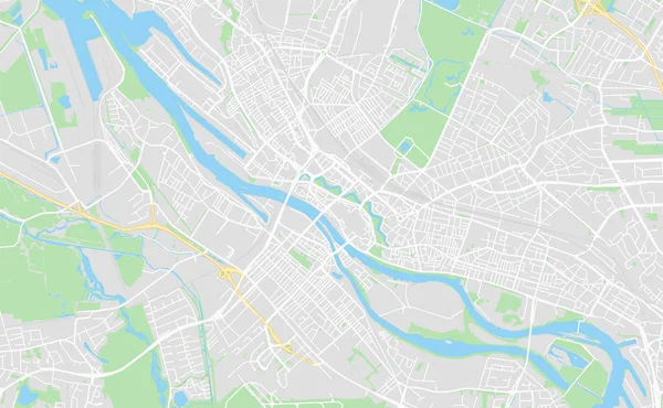 Виртуальная карта Бремен, Германия — стоковый вектор
