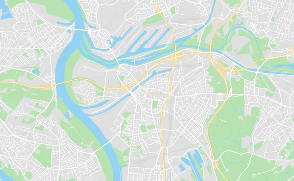 Duisburg, Almanya şehir sokak haritası