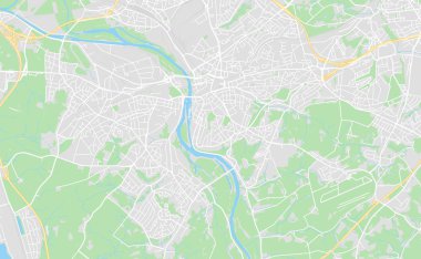 Mulheim, Almanya şehir sokak haritası