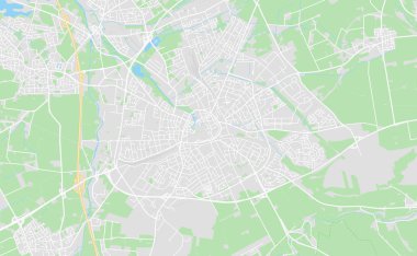 Paderborn, Almanya şehir sokak haritası