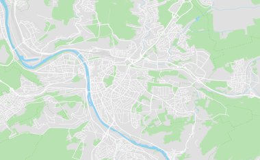 Würzburg, Almanya şehir sokak haritası