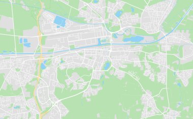 Wolfsburg, Almanya şehir sokak haritası