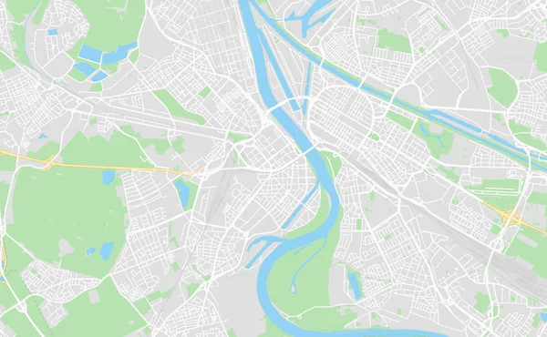 Ludwigshafen, Alemanha mapa de rua — Vetor de Stock