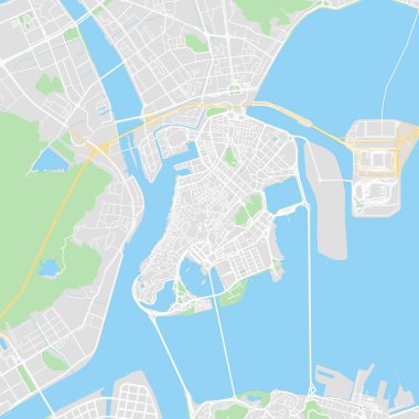 Şehir merkezindeki vektör harita Macau, Macau