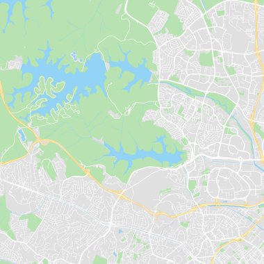 Şehir merkezindeki vektör harita Singapore, Singapore