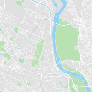 Delhi, Hindistan şehir vektör harita
