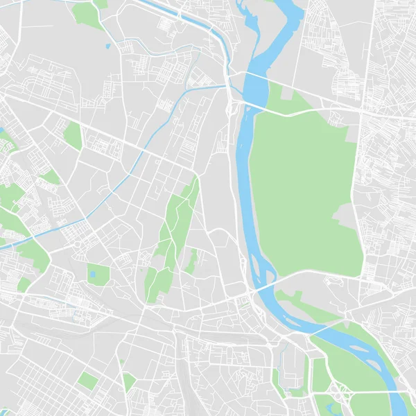 印度德里市中心矢量地图 — 图库矢量图片