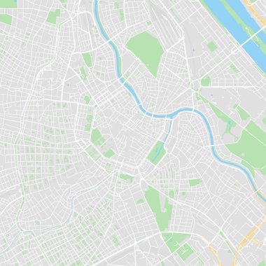 Şehir merkezindeki vektör harita Viyana, Avusturya