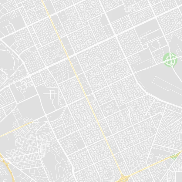 Mappa vettoriale del centro di Riyadh, Arabia Saudita — Vettoriale Stock