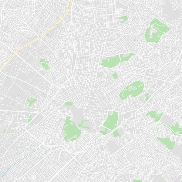 Şehir merkezindeki vektör harita Atina, Yunanistan