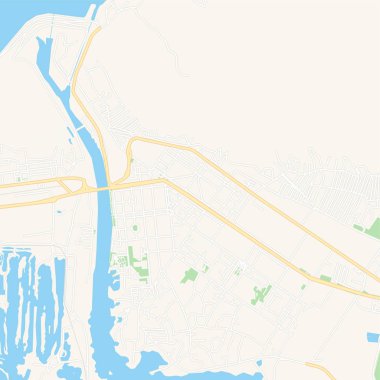 Mingaçevir, Azerbaycan yazdırılabilir harita