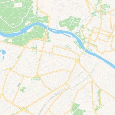 Grodno, Belarus yazdırılabilir harita