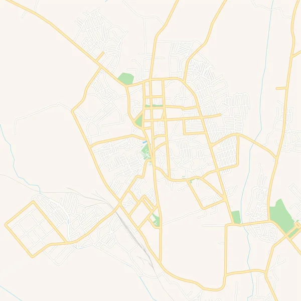 Nakhchivan, Azerbaiyán mapa imprimible — Vector de stock