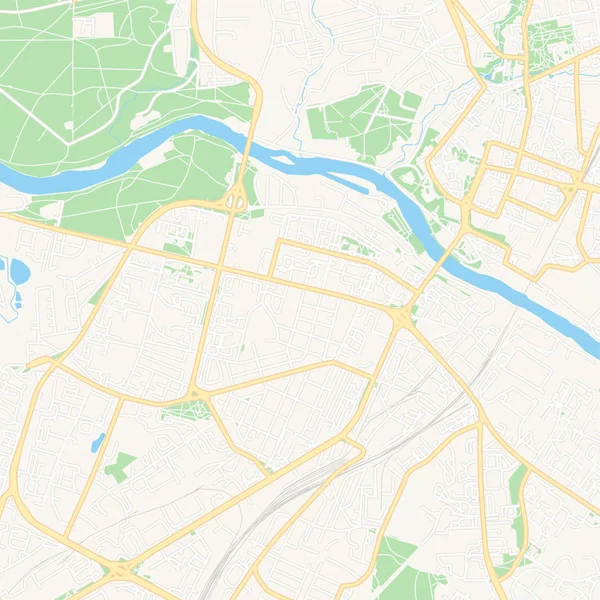 Grodno, Bielorrússia mapa para impressão — Vetor de Stock