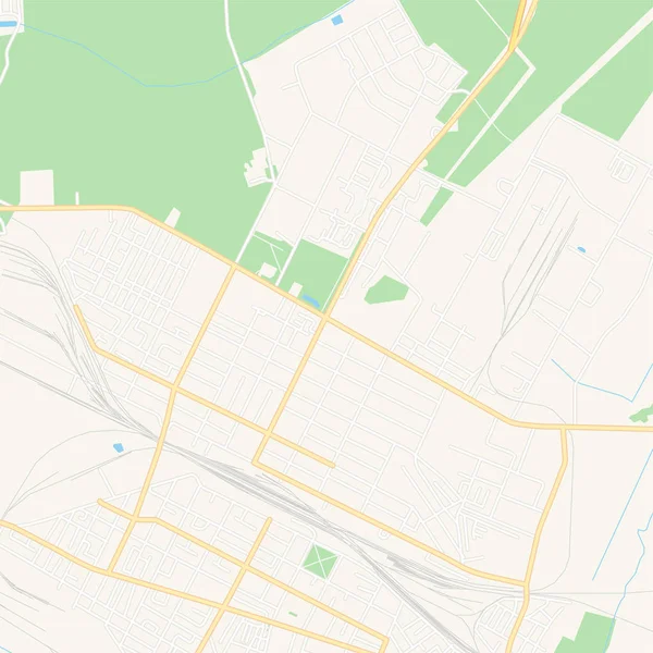 Asipovichy, Wit-Rusland afdrukbare kaart — Stockvector