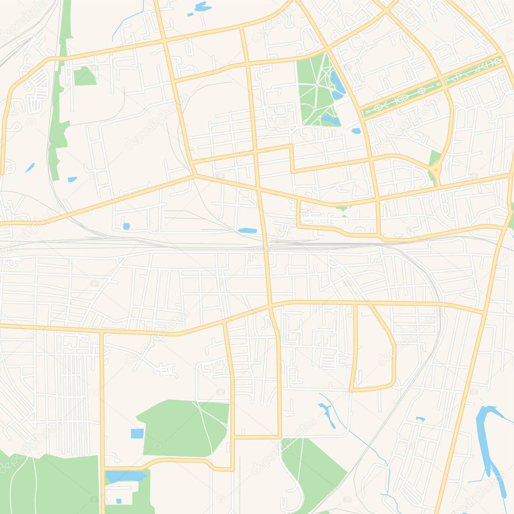 Zhlobin, Belarus printable map