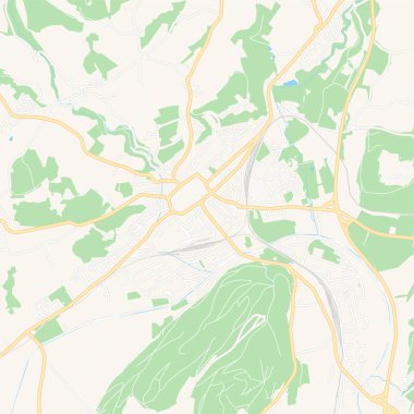 Sankt Veit an der Glan, Avusturya basılabilir harita