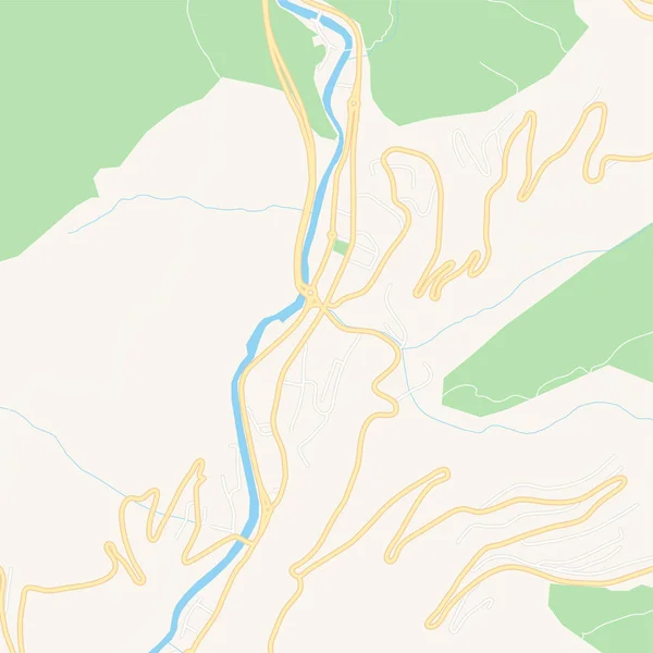 Sant Julia de Loria, Andorra mapa para impressão — Vetor de Stock