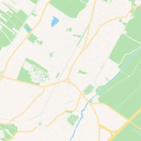 Traiskirchen, Áustria mapa para impressão — Vetor de Stock