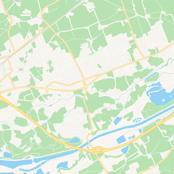 Marchtrenk, Austria mappa stampabile — Vettoriale Stock