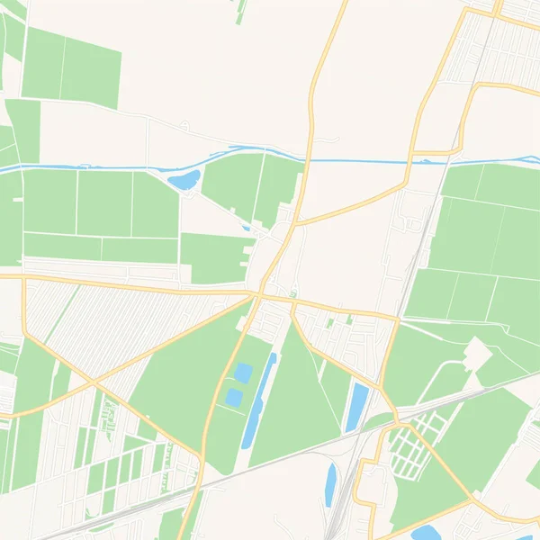 Gerasdorf bei Wien, Austria mapa imprimible — Vector de stock