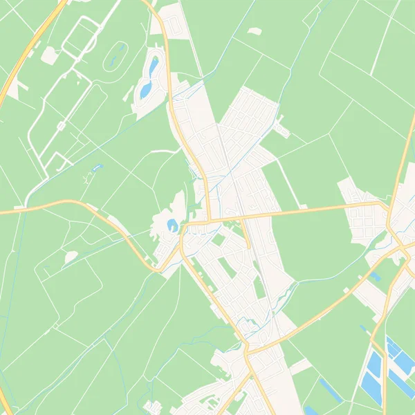 Ebreichsdorf, Austria mappa stampabile — Vettoriale Stock