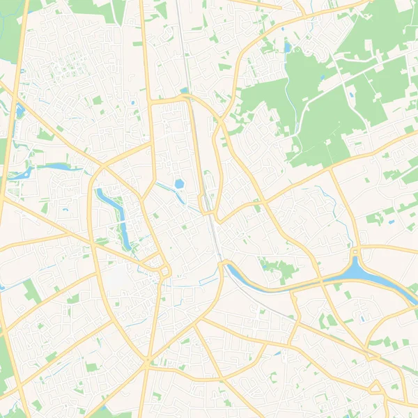 ルーセラーレ、ベルギー ・ アクセスマップ — ストックベクタ
