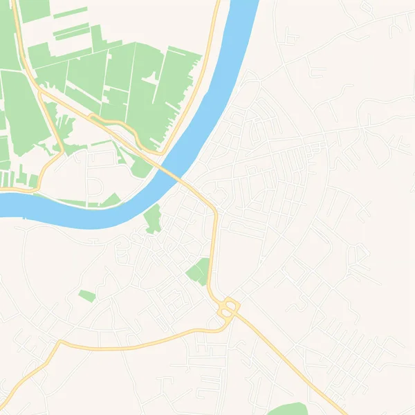 Gradiska, Bosnia-Erzegovina mappa stampabile — Vettoriale Stock
