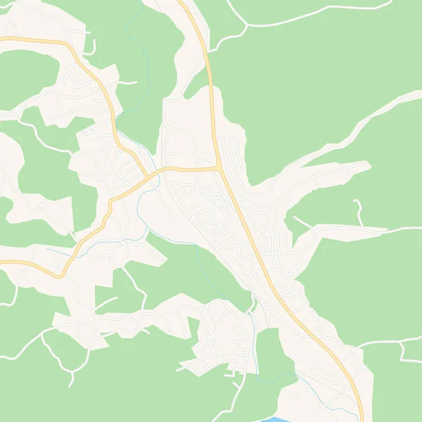 Srebrenik, 보스니아 헤르체고비나 인쇄용 지도 — 스톡 벡터