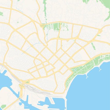 Varna, Bulgaristan yazdırılabilir harita