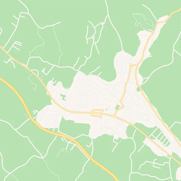 Prnjavor, Bosnie-Herzégovine carte imprimable — Image vectorielle