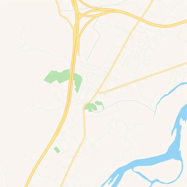 Laktasi, Bosnie-Herzégovine carte imprimable — Image vectorielle