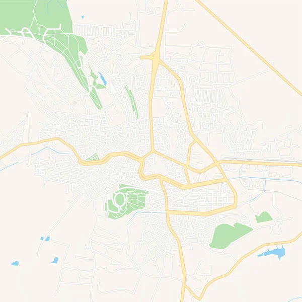 Haskovo, Bulgaria mapa imprimible — Vector de stock