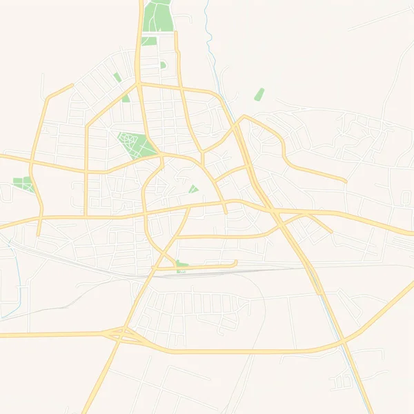 Mapa do druku – Kazanlyk, Bułgaria — Wektor stockowy