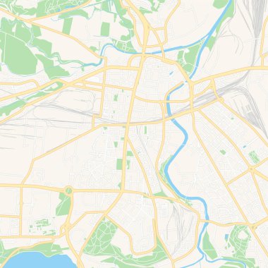  Plzen, Çek Cumhuriyeti yazdırılabilir harita