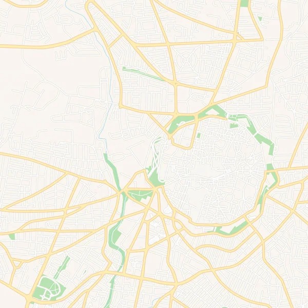 Nicosia, Chipre mapa para impressão — Vetor de Stock